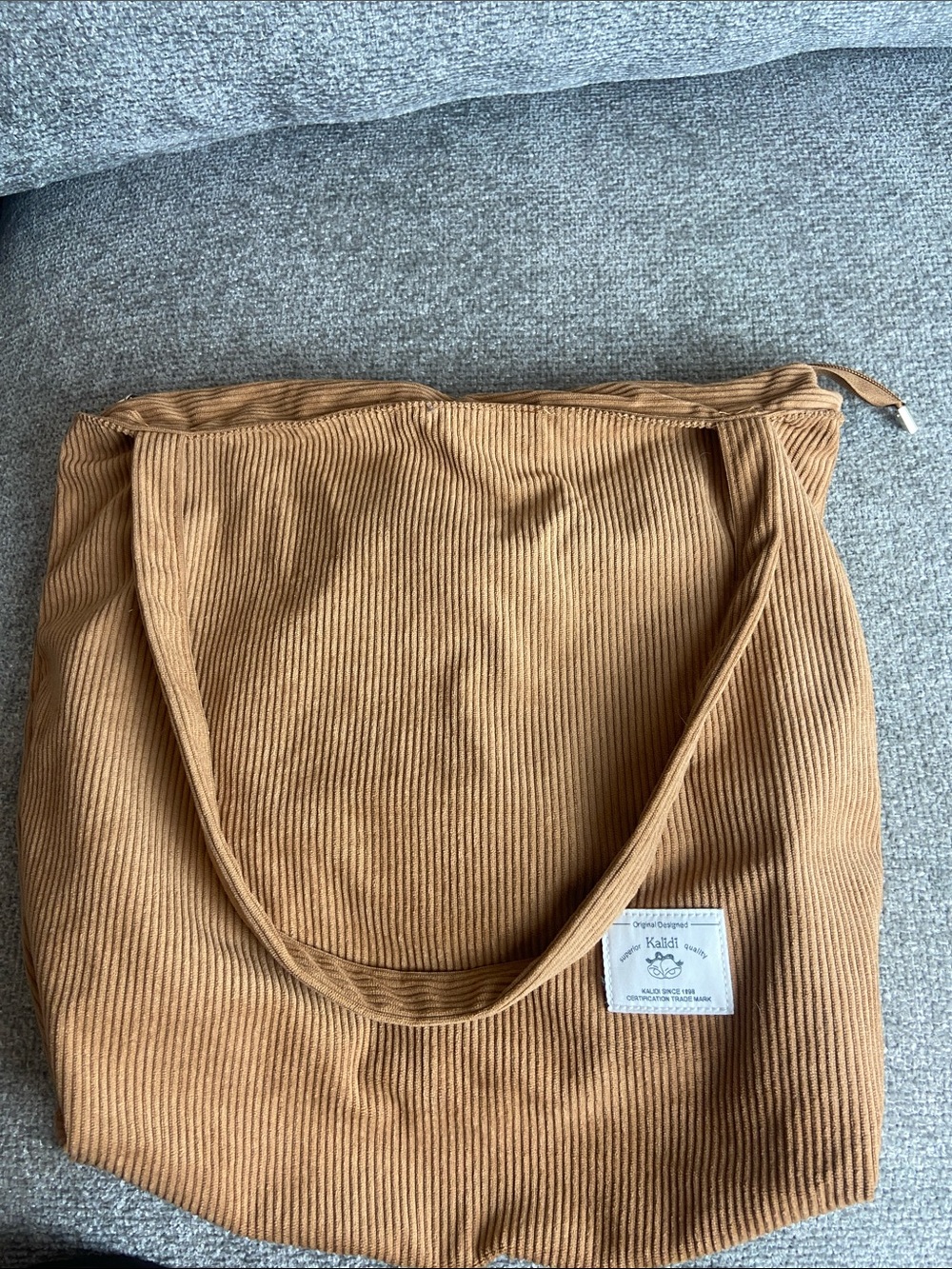 Kalidi Corduroy Tote Bag in Tan